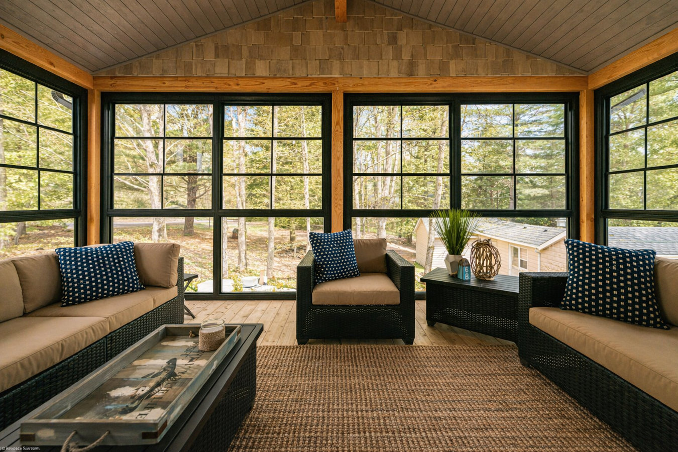 Patio-to-sunroom conversion